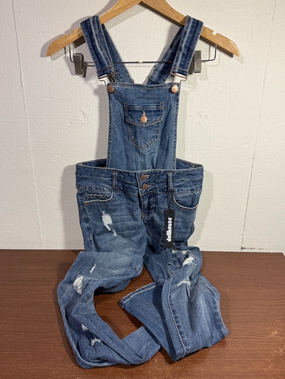 Dollhouse Convertible Overalls Y2K Denim 25/28